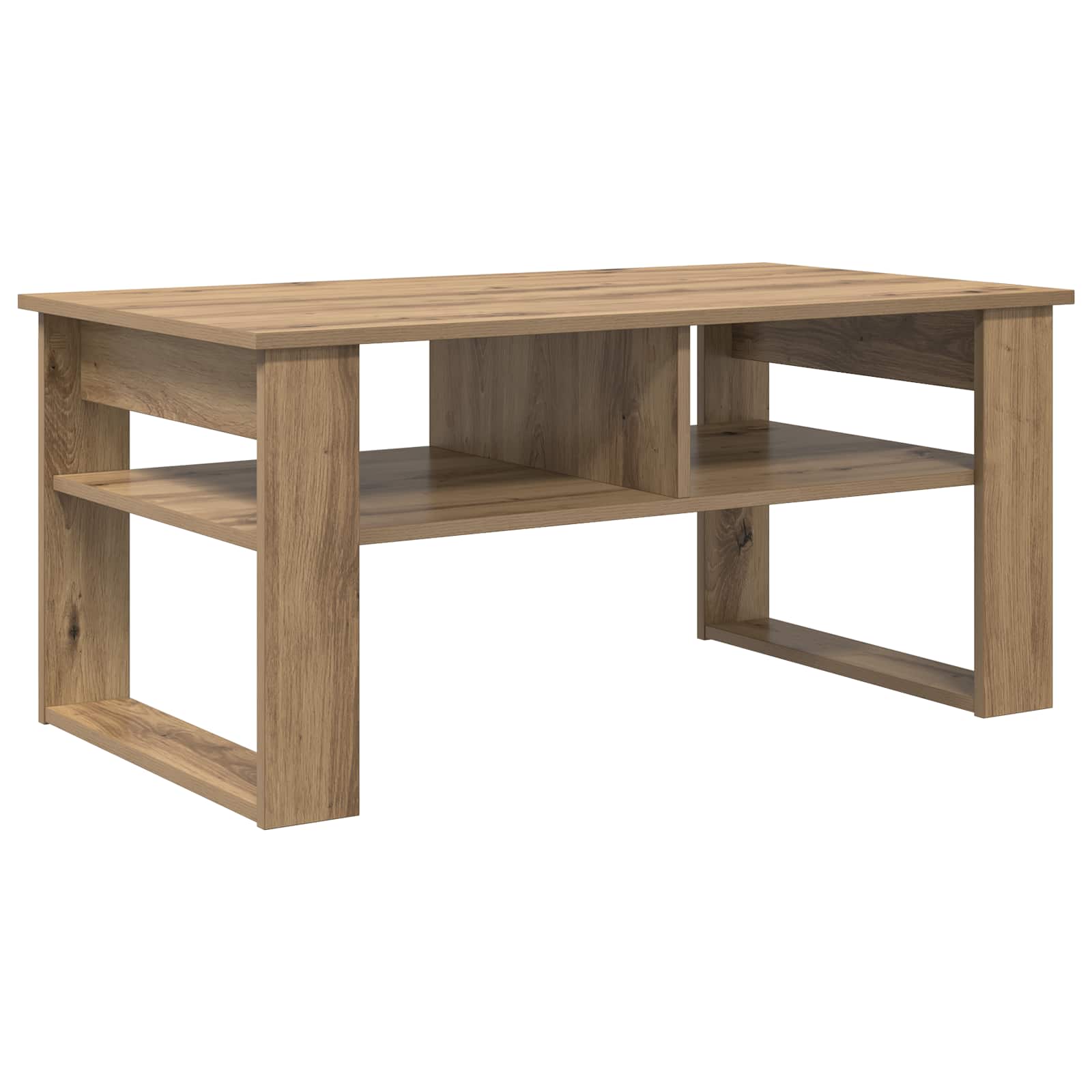 vidaXL Coffee Table Artisan Oak 96 x 54 x 44 cm Engineered Wood 2