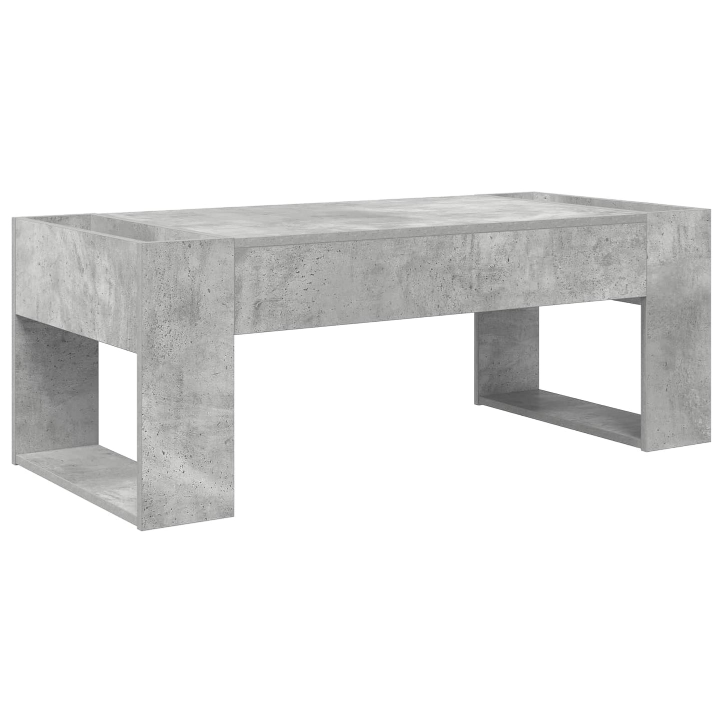 vidaXL Coffee Table Concrete Grey 110 x 50 x 41 cm Engineered Wood 2