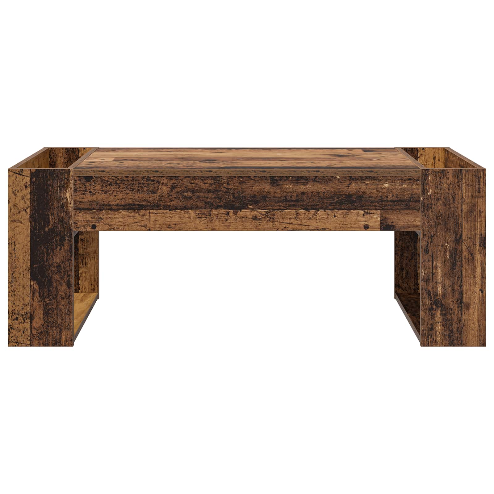 vidaXL Coffee Table Old Wood 110 x 50 x 41 cm Engineered Wood 5
