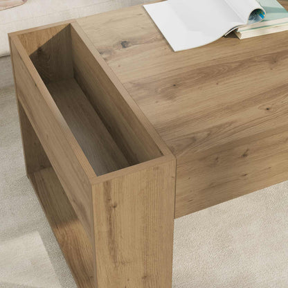 vidaXL Coffee Table Artisan Oak 110 x 50 x 41 cm Engineered Wood 4