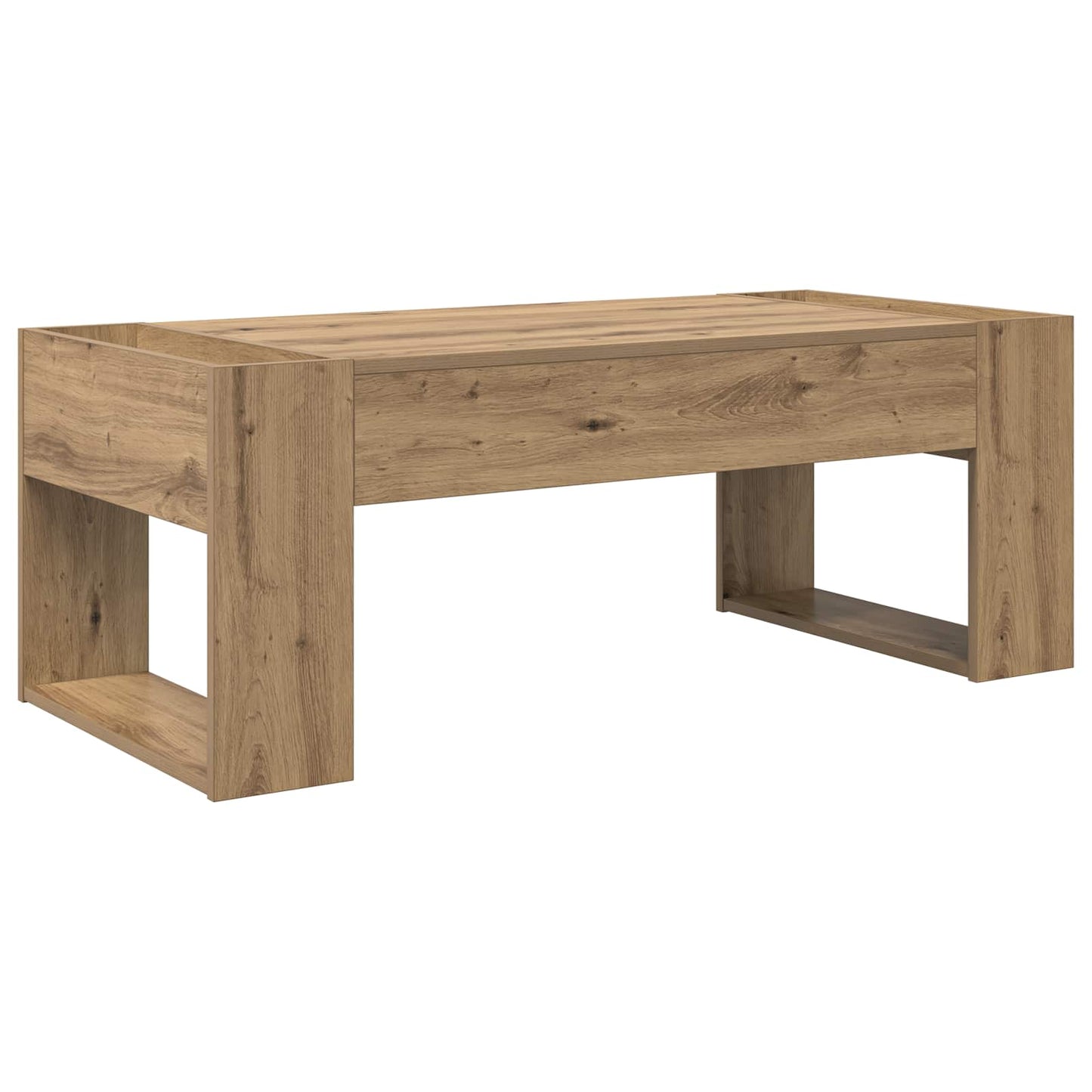 vidaXL Coffee Table Artisan Oak 110 x 50 x 41 cm Engineered Wood 2