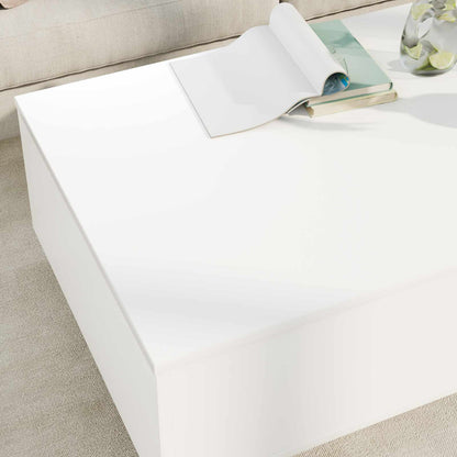 vidaXL Coffee Table White 95 x 55 x 31 cm Engineered Wood 4