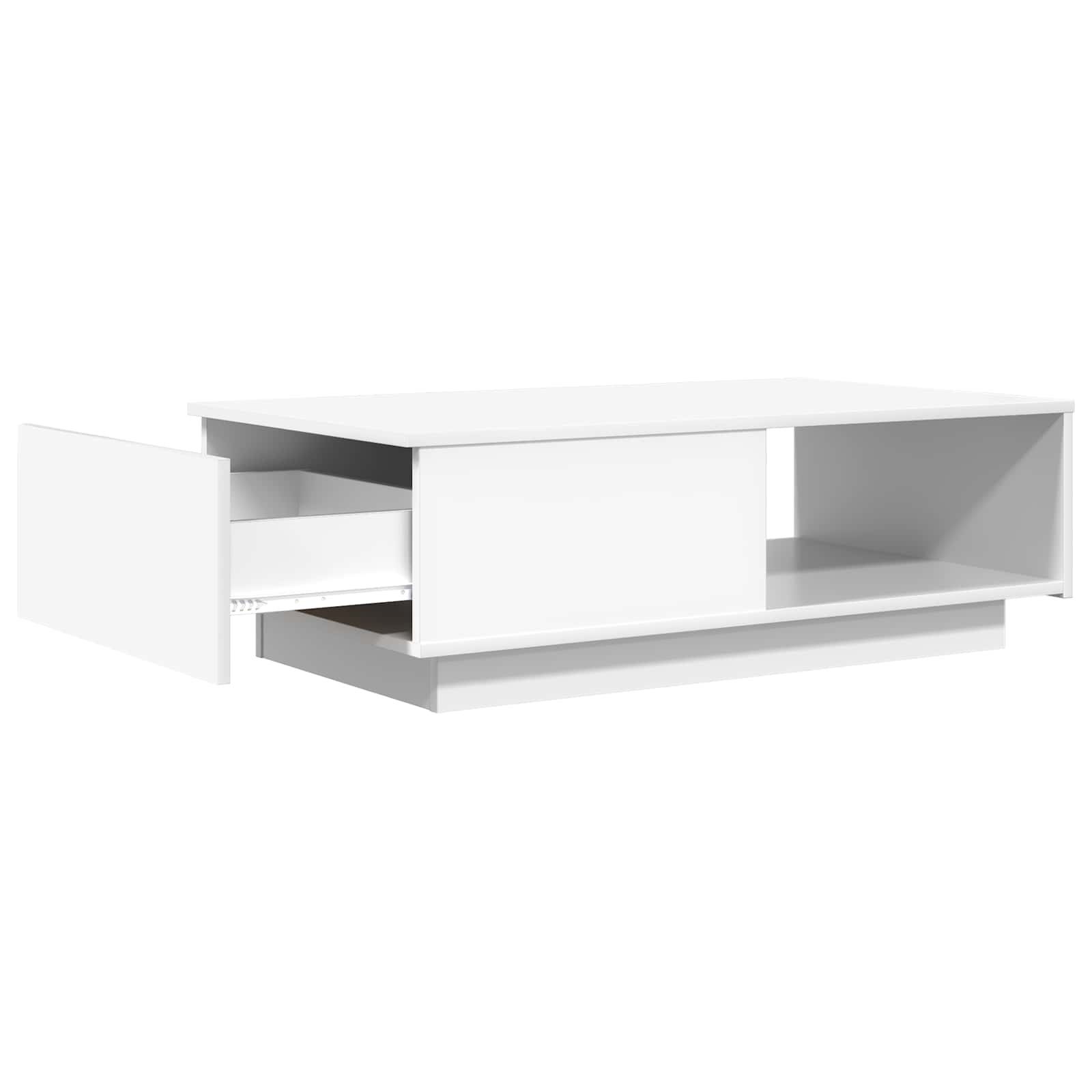 vidaXL Coffee Table White 95 x 55 x 31 cm Engineered Wood 5