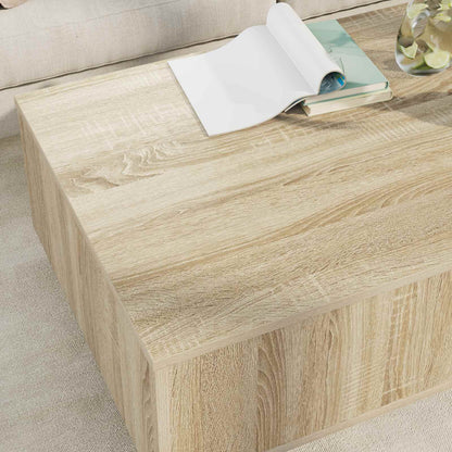 vidaXL Coffee Table Sonoma Oak 95 x 55 x 31 cm Engineered Wood 4
