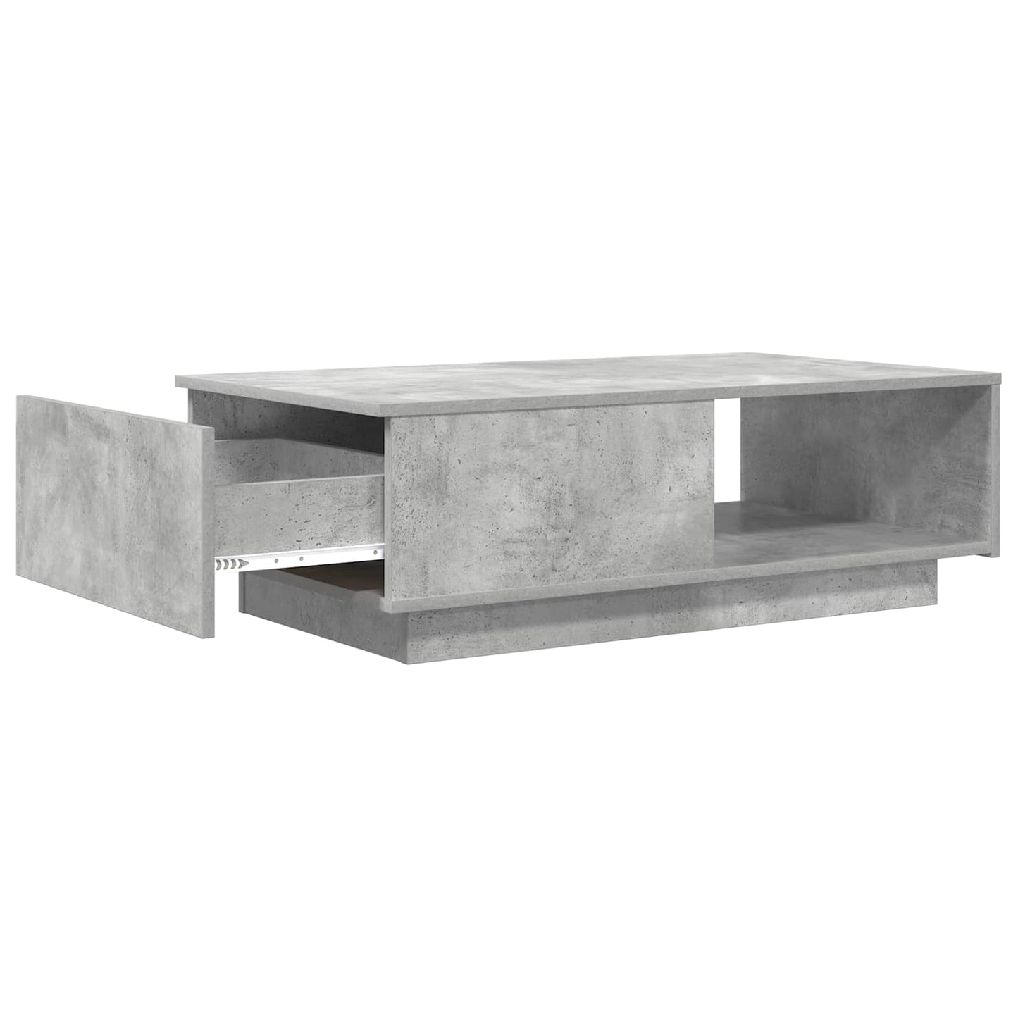 vidaXL Coffee Table Concrete Grey 95 x 55 x 31 cm Engineered Wood 5