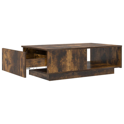 vidaXL Coffee Table Smoked Oak 95 x 55 x 31 cm Engineered Wood 5