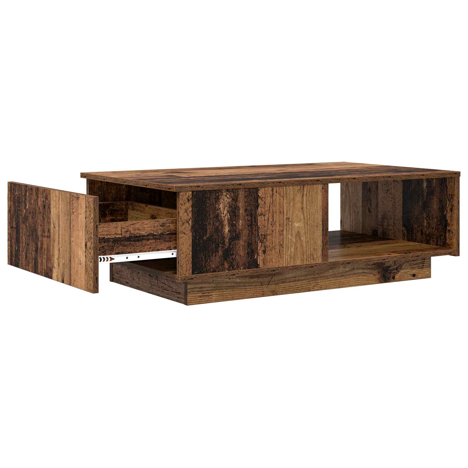 vidaXL Coffee Table Old Wood 95 x 55 x 31 cm Engineered Wood 5