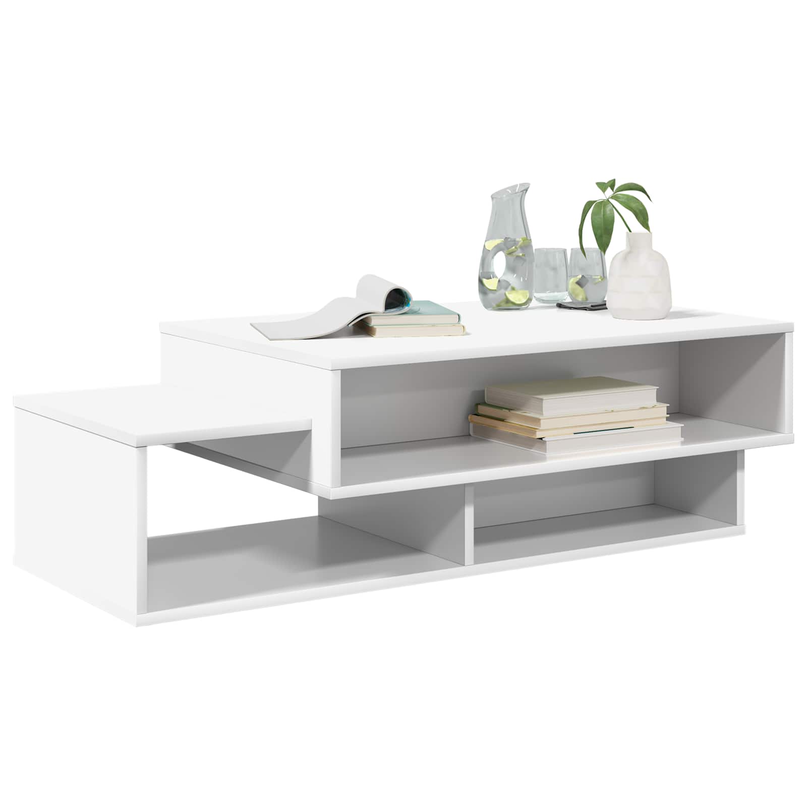 vidaXL Coffee Table White 105 x 50 x 32.5 cm Engineered Wood 3