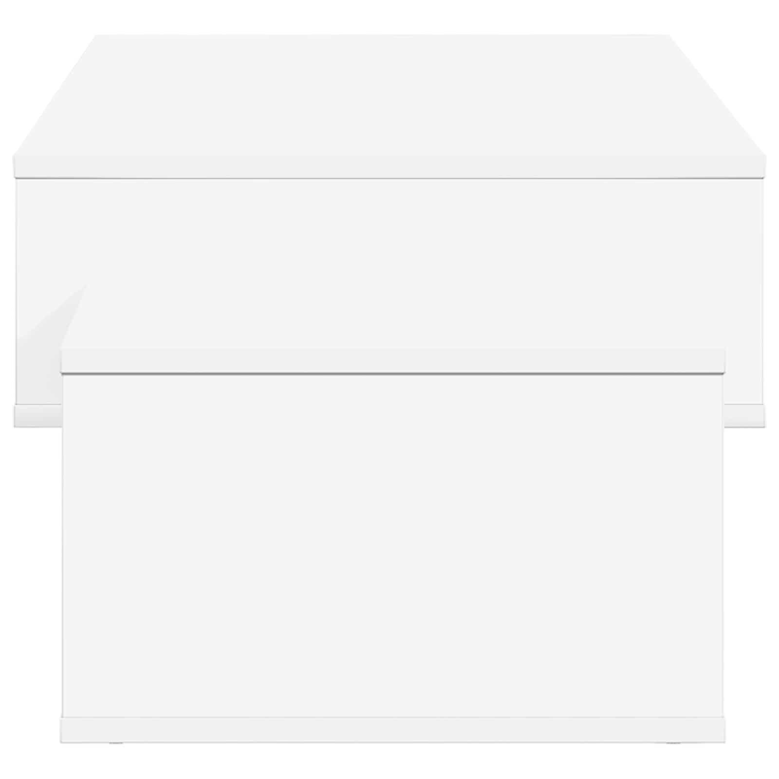 vidaXL Coffee Table White 105 x 50 x 32.5 cm Engineered Wood 6