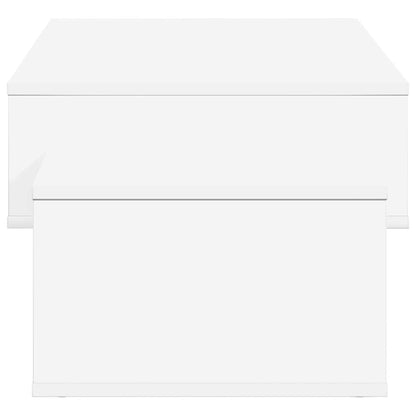 vidaXL Coffee Table White 105 x 50 x 32.5 cm Engineered Wood 6