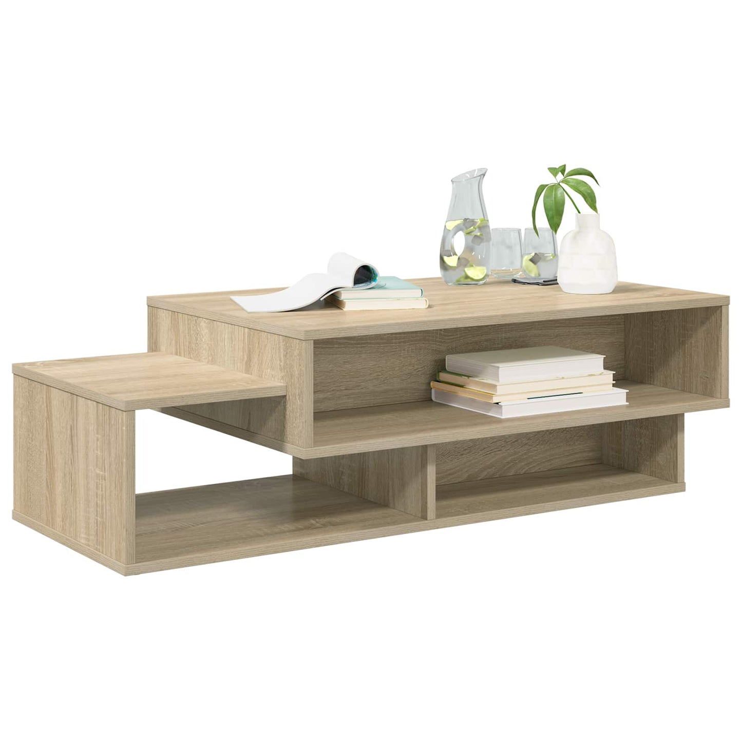 vidaXL Coffee Table Sonoma Oak 105 x 50 x 32.5 cm Engineered Wood 3