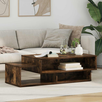 vidaXL Coffee Table Smoked Oak 105 x 50 x 32.5 cm Engineered Wood 1
