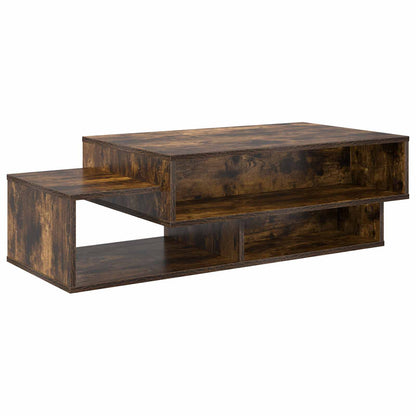 vidaXL Coffee Table Smoked Oak 105 x 50 x 32.5 cm Engineered Wood 2