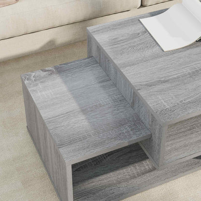 vidaXL Coffee Table Grey Sonoma 105 x 50 x 32.5 cm Engineered Wood 4