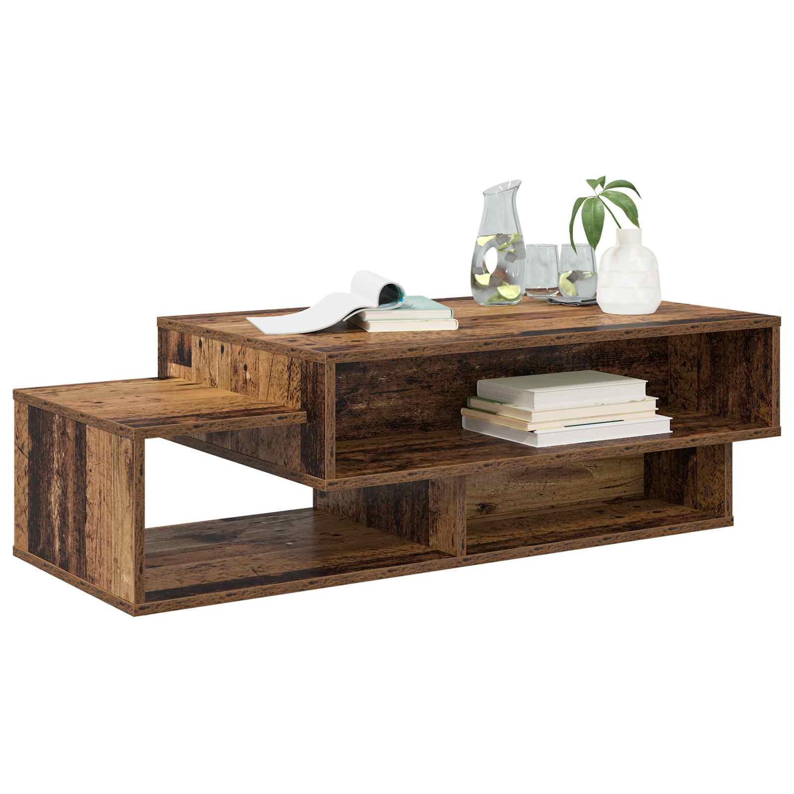 vidaXL Coffee Table Old Wood 105 x 50 x 32.5 cm Engineered Wood 3