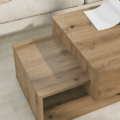 vidaXL Coffee Table Artisan Oak 105 x 50 x 32.5 cm Engineered Wood 4