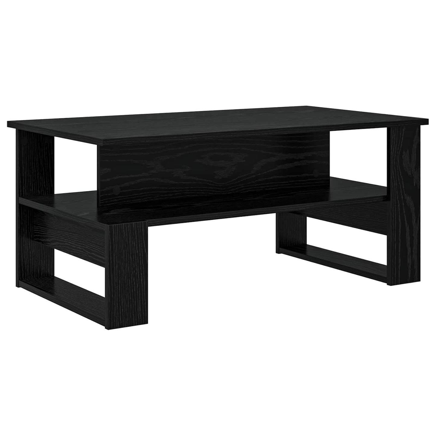 vidaXL Coffee Table Black Oak 90 x 50 x 40 cm Engineered Wood 2