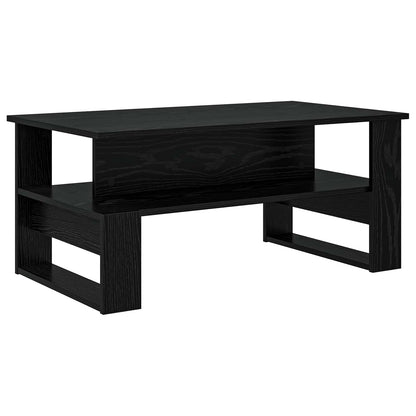 vidaXL Coffee Table Black Oak 90 x 50 x 40 cm Engineered Wood 2