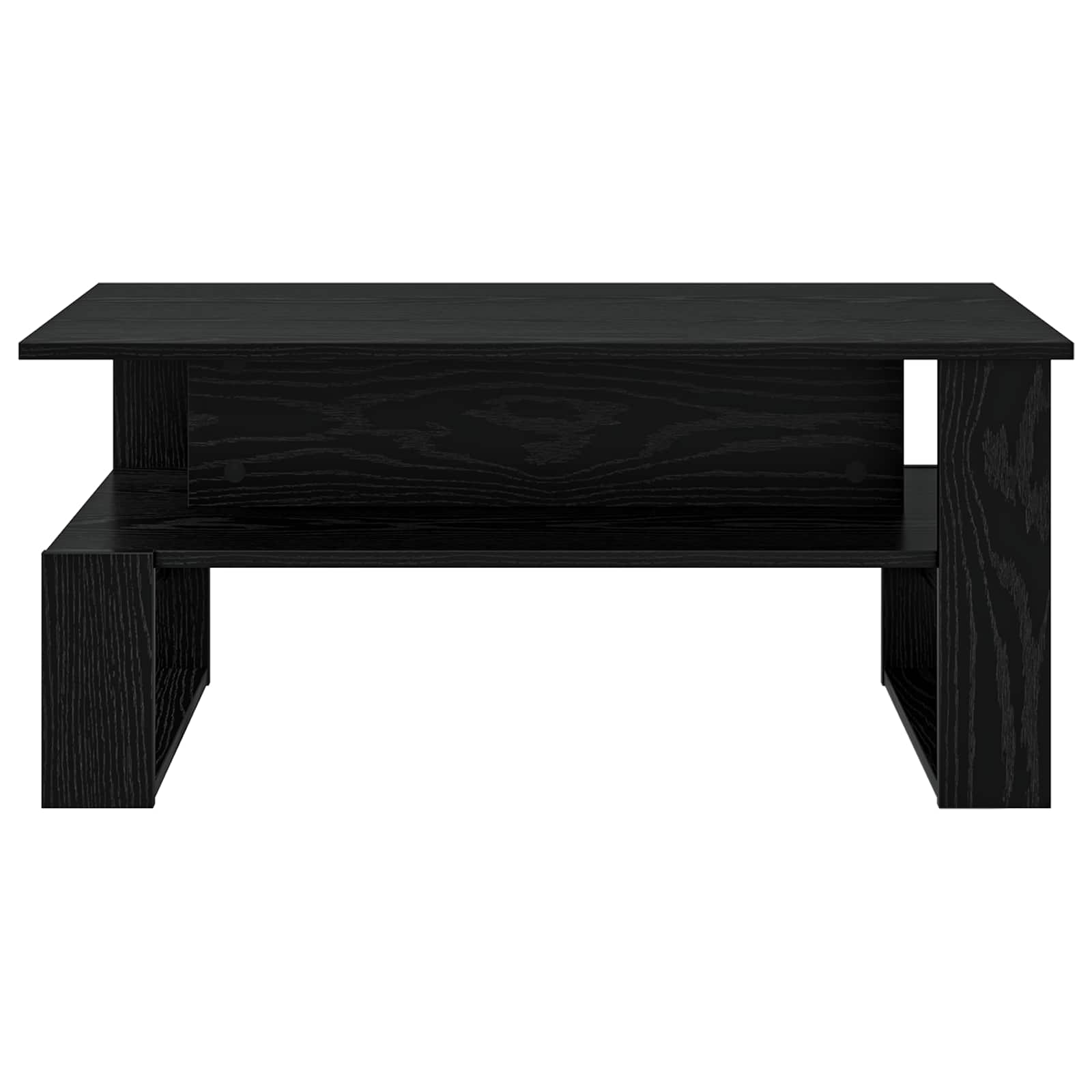 vidaXL Coffee Table Black Oak 90 x 50 x 40 cm Engineered Wood 5