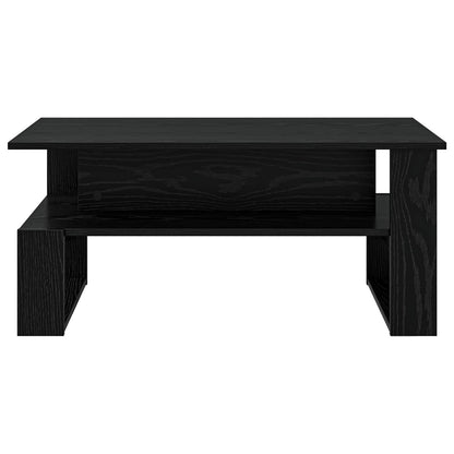 vidaXL Coffee Table Black Oak 90 x 50 x 40 cm Engineered Wood 5