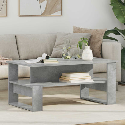 vidaXL Coffee Table Concrete Grey 90 x 50 x 40 cm Engineered Wood 1