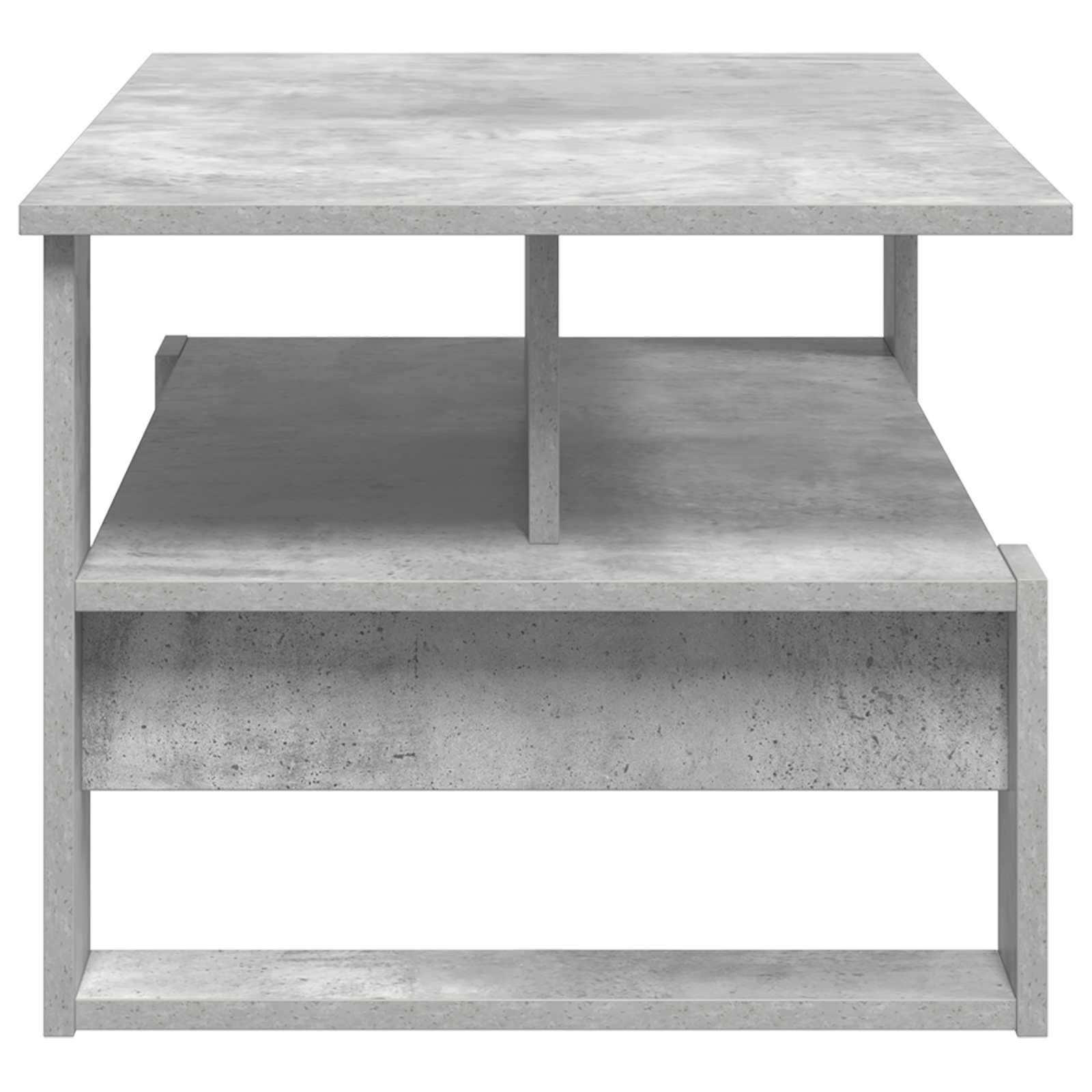 vidaXL Coffee Table Concrete Grey 90 x 50 x 40 cm Engineered Wood 6