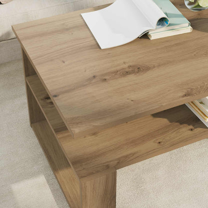 vidaXL Coffee Table Artisan Oak 90 x 50 x 40 cm Engineered Wood 4