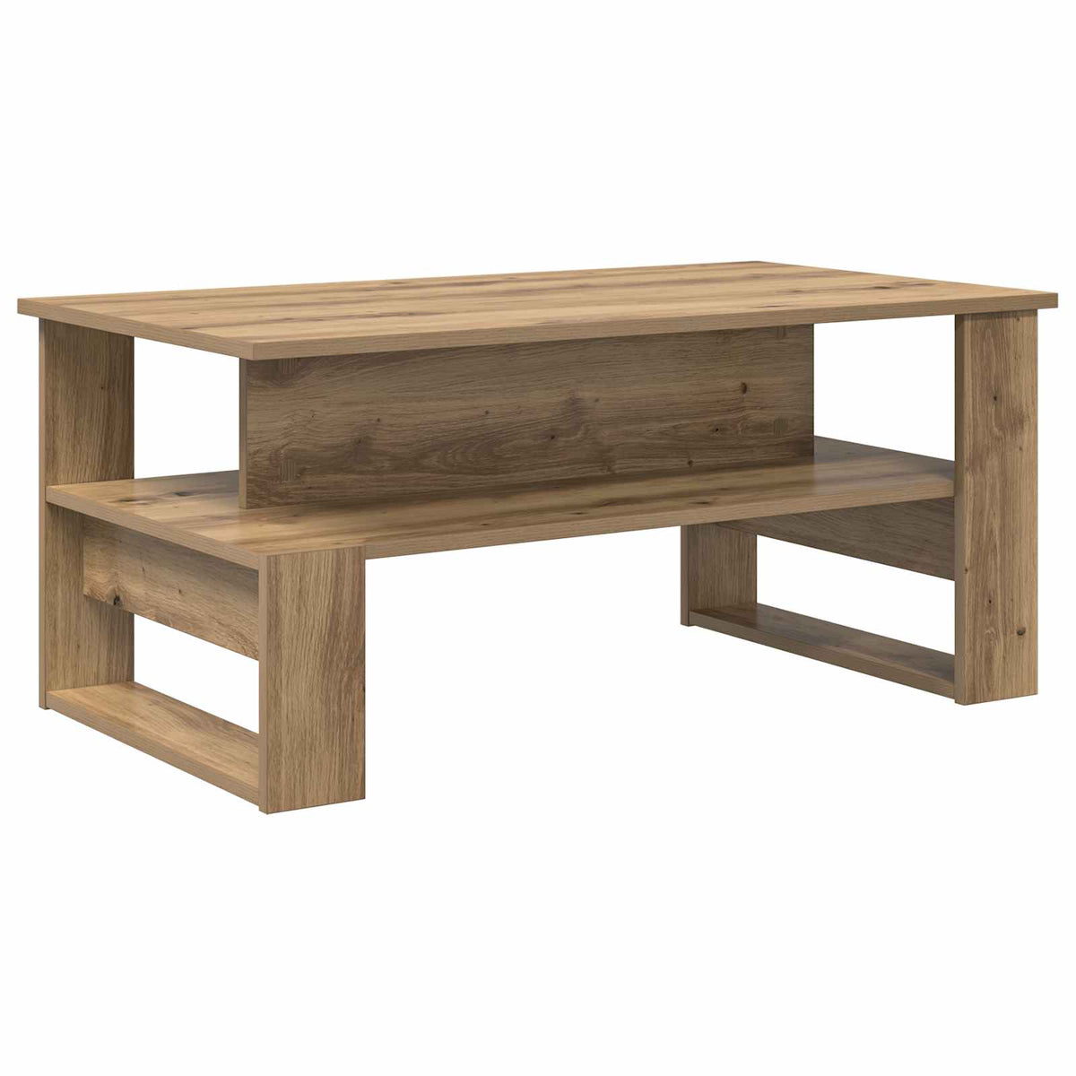 vidaXL Coffee Table Artisan Oak 90 x 50 x 40 cm Engineered Wood 2