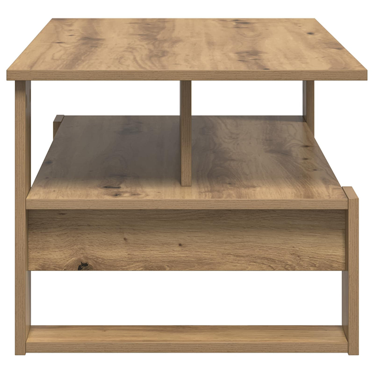 vidaXL Coffee Table Artisan Oak 90 x 50 x 40 cm Engineered Wood 6