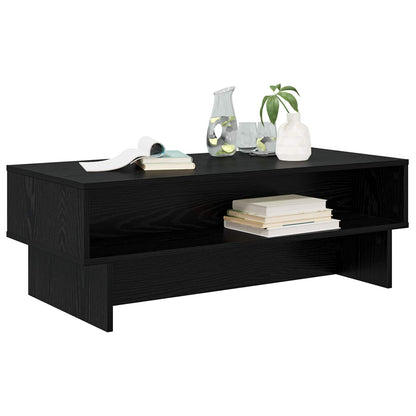 vidaXL Coffee Table Black Oak 100 x 46 x 35 cm Engineered Wood 3
