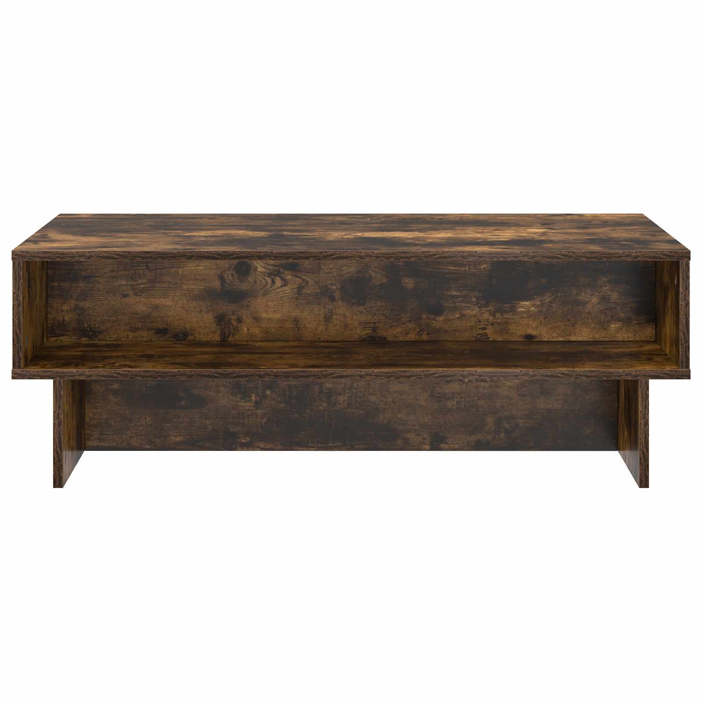 vidaXL Coffee Table Smoked Oak 100 x 46 x 35 cm Engineered Wood 5