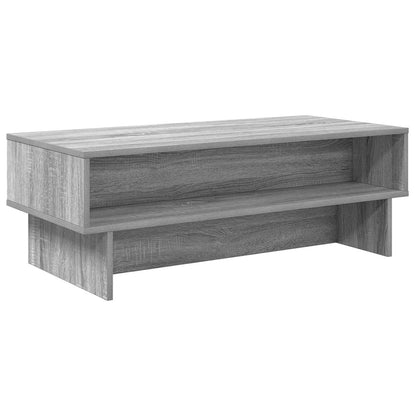 vidaXL Coffee Table Grey Sonoma 100 x 46 x 35 cm Engineered Wood 2