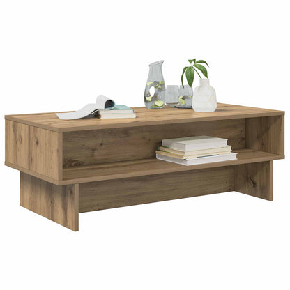 vidaXL Coffee Table Artisan Oak 100 x 46 x 35 cm Engineered Wood 3