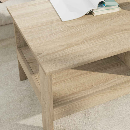 vidaXL Coffee Table Sonoma Oak 90 x 50 x 45 cm Engineered Wood 4
