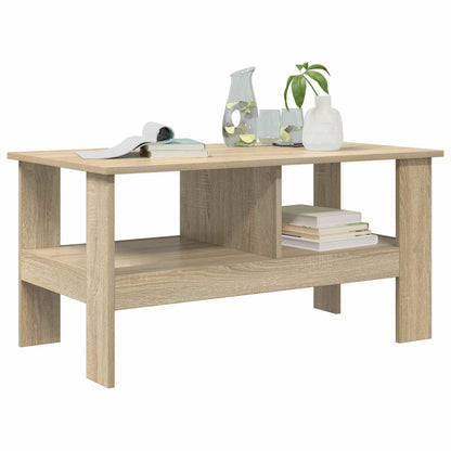 vidaXL Coffee Table Sonoma Oak 90 x 50 x 45 cm Engineered Wood 3