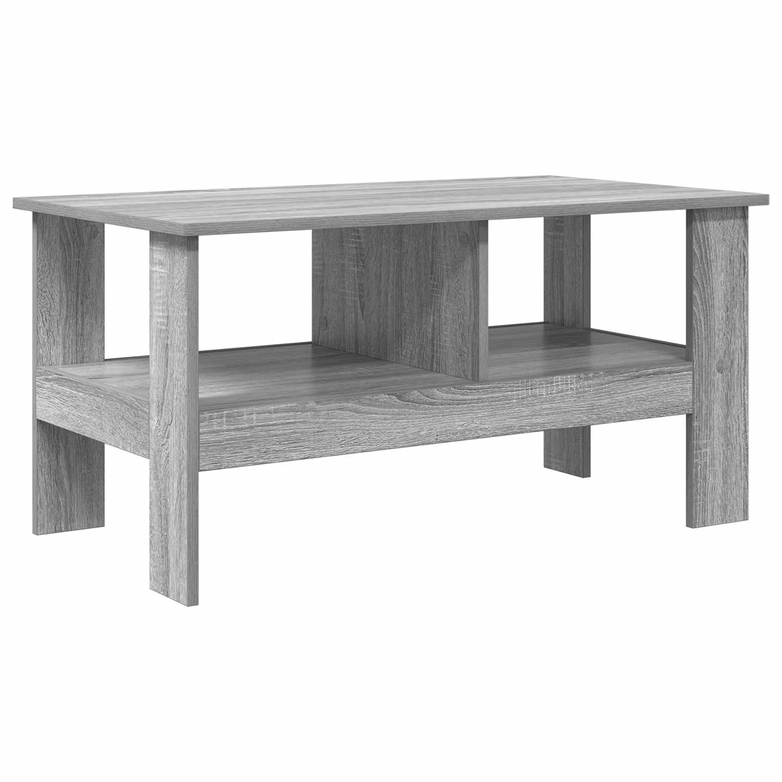 vidaXL Coffee Table Grey Sonoma 90 x 50 x 45 cm Engineered Wood 2