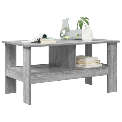 vidaXL Coffee Table Grey Sonoma 90 x 50 x 45 cm Engineered Wood 3