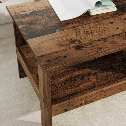 vidaXL Coffee Table Old Wood 90 x 50 x 45 cm Engineered Wood 4