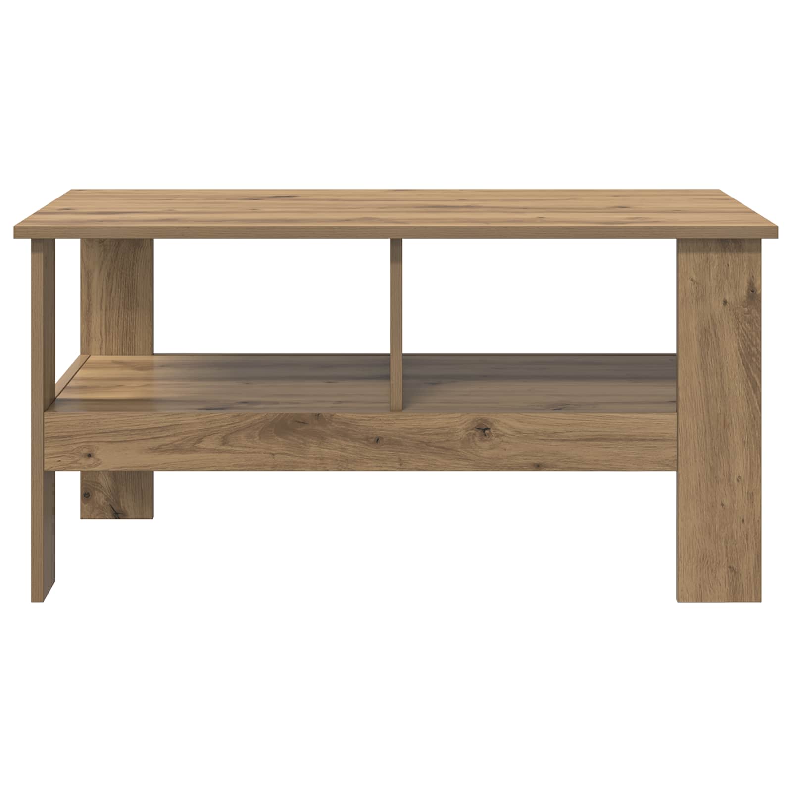 vidaXL Coffee Table Artisan Oak 90 x 50 x 45 cm Engineered Wood 5