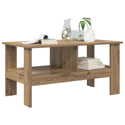 vidaXL Coffee Table Artisan Oak 90 x 50 x 45 cm Engineered Wood 3