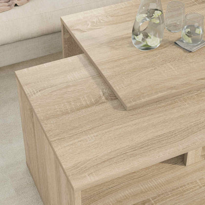vidaXL Coffee Table Set 2 pcs Sonoma Oak 90 x 48 x 40 cm 4