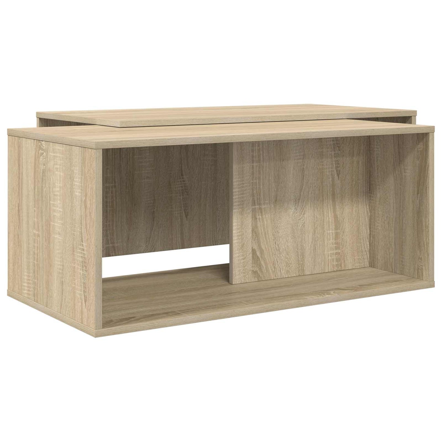 vidaXL Coffee Table Set 2 pcs Sonoma Oak 90 x 48 x 40 cm 2