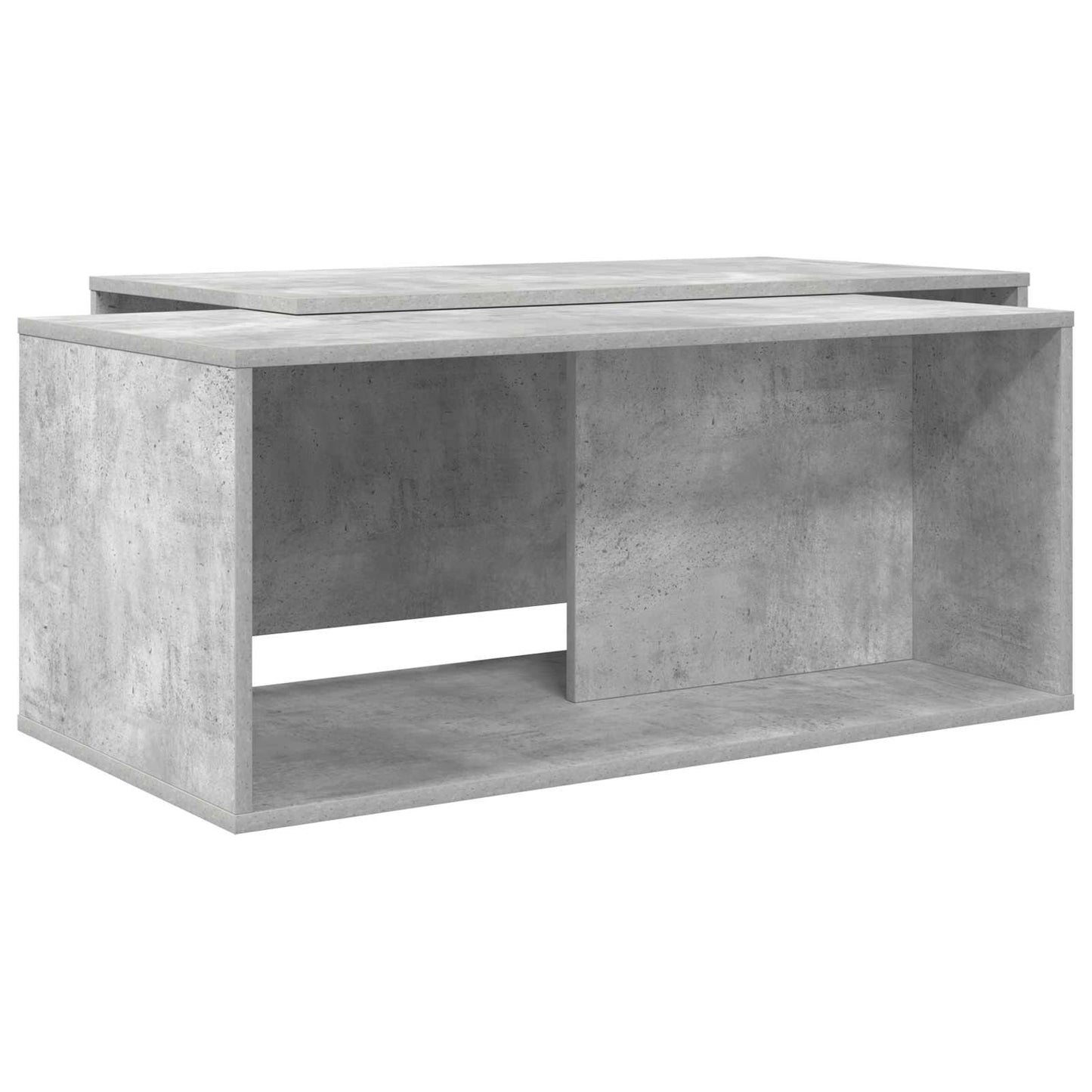 vidaXL Coffee Table Set 2 pcs Concrete Grey 90 x 48 x 40 cm 2