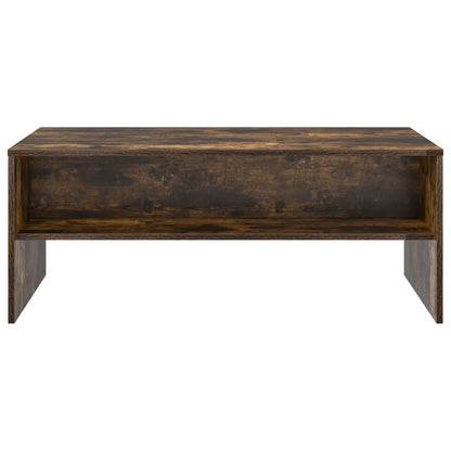 vidaXL Coffee Table Smoked Oak 100 x 50 x 40 cm Engineered Wood 5
