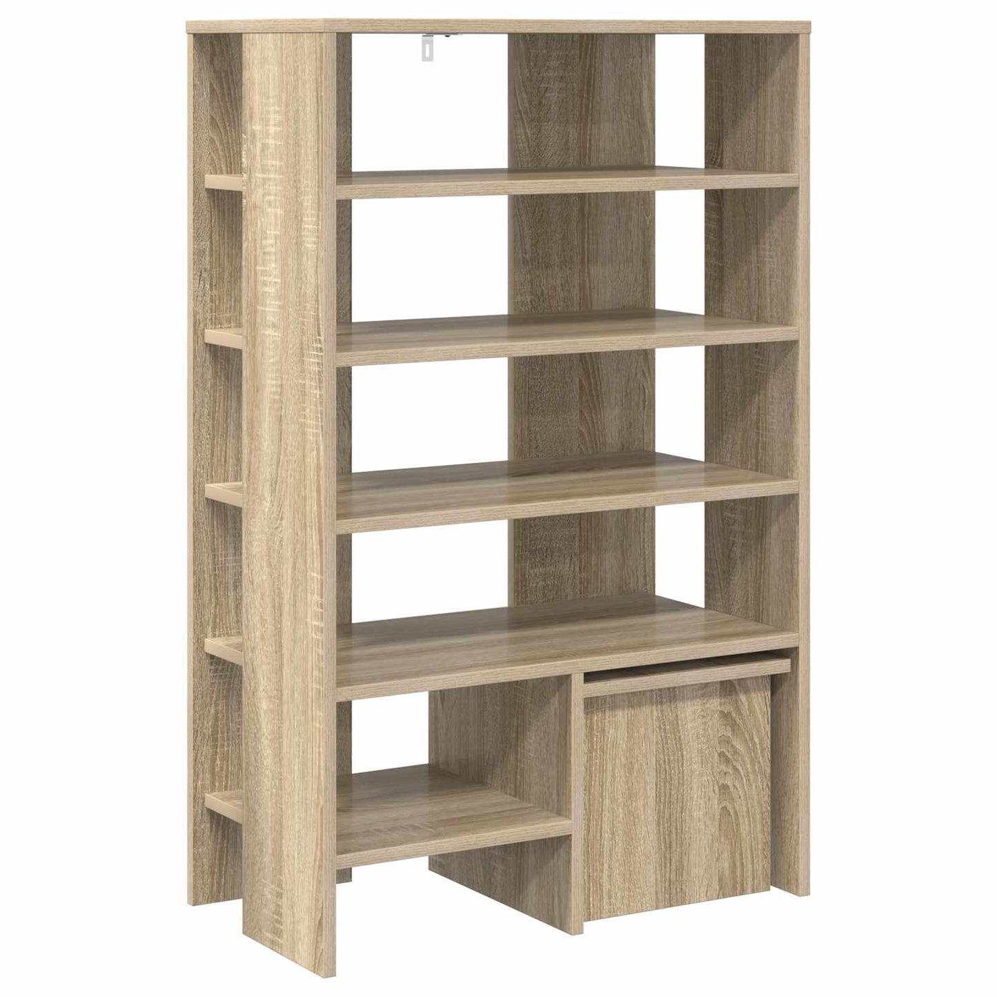 vidaXL Shoe Cabinet 2 pcs 62 x 35 x 100 cm Engineered Wood Sonoma Oak 5
