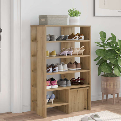 vidaXL Shoe Cabinet 2 pcs 62 x 35 x 100 cm Engineered Wood Artisan Oak 4