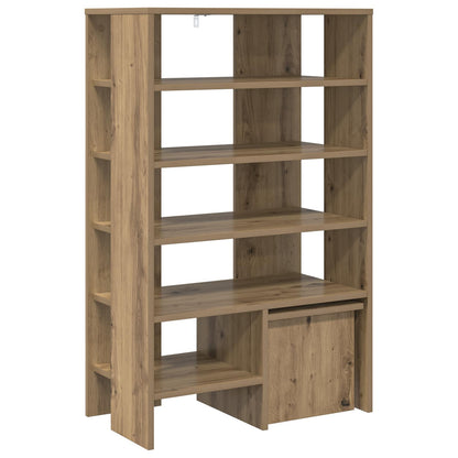 vidaXL Shoe Cabinet 2 pcs 62 x 35 x 100 cm Engineered Wood Artisan Oak 5