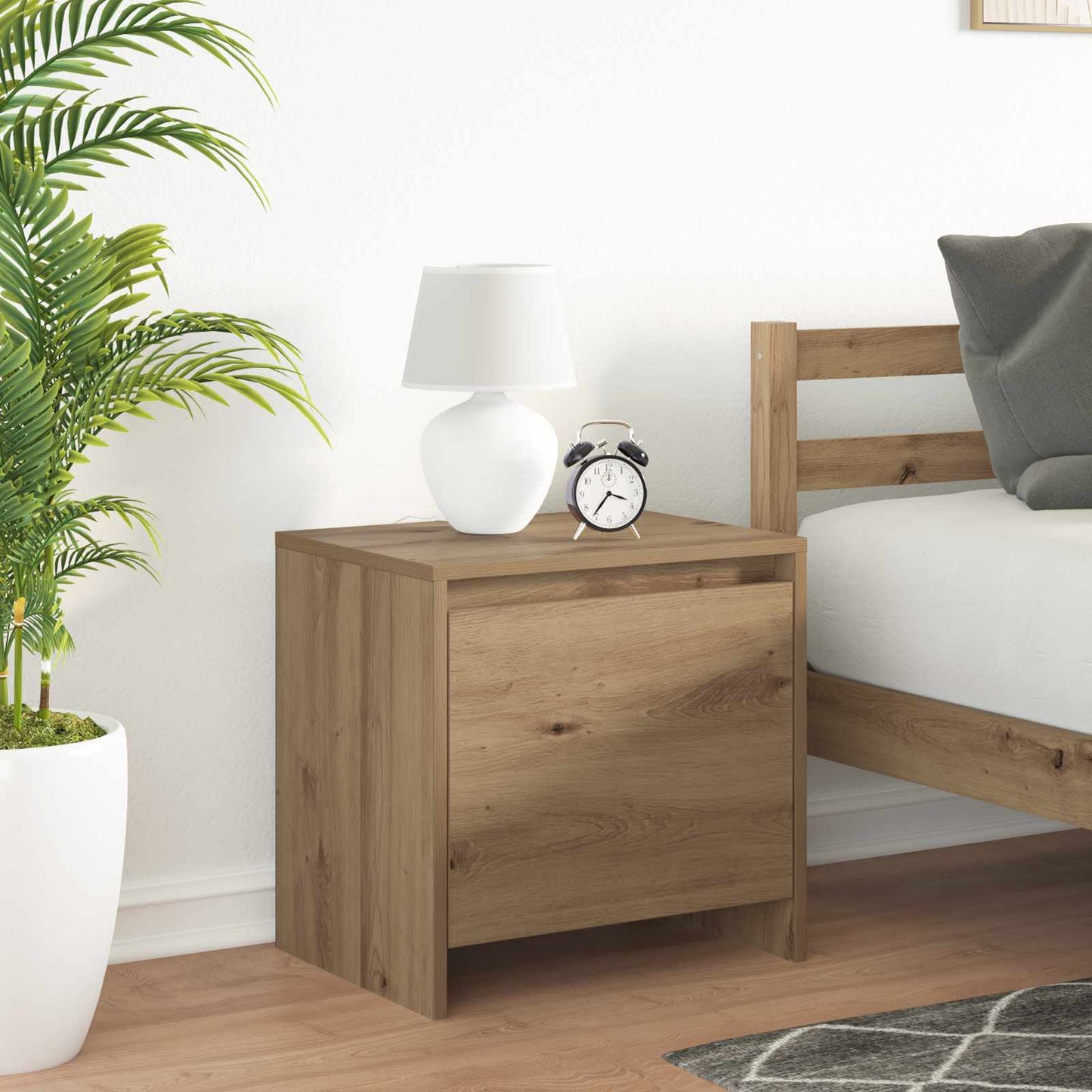 vidaXL Bedside Cabinet Artisian Oak 45 x 34 x 44.5 cm Engineered Wood 1