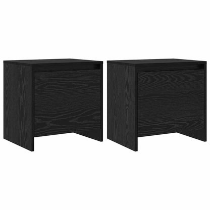 Bedside Cabinet 45x34x44,5 cm Engineered Wood Black oak