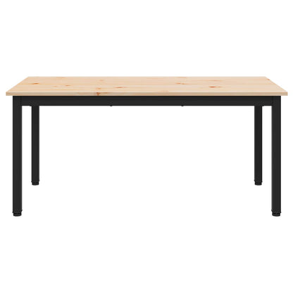 vidaXL Coffee Table Natural 100 x 50 x 45 cm Solid Pine Wood 5